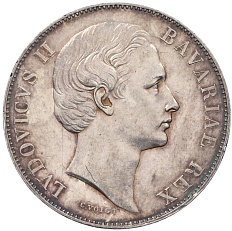 1 талер 1870 года Бавария — Фото №2