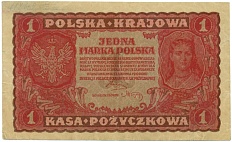 1 марка 1919 года Польша — Фото №1
