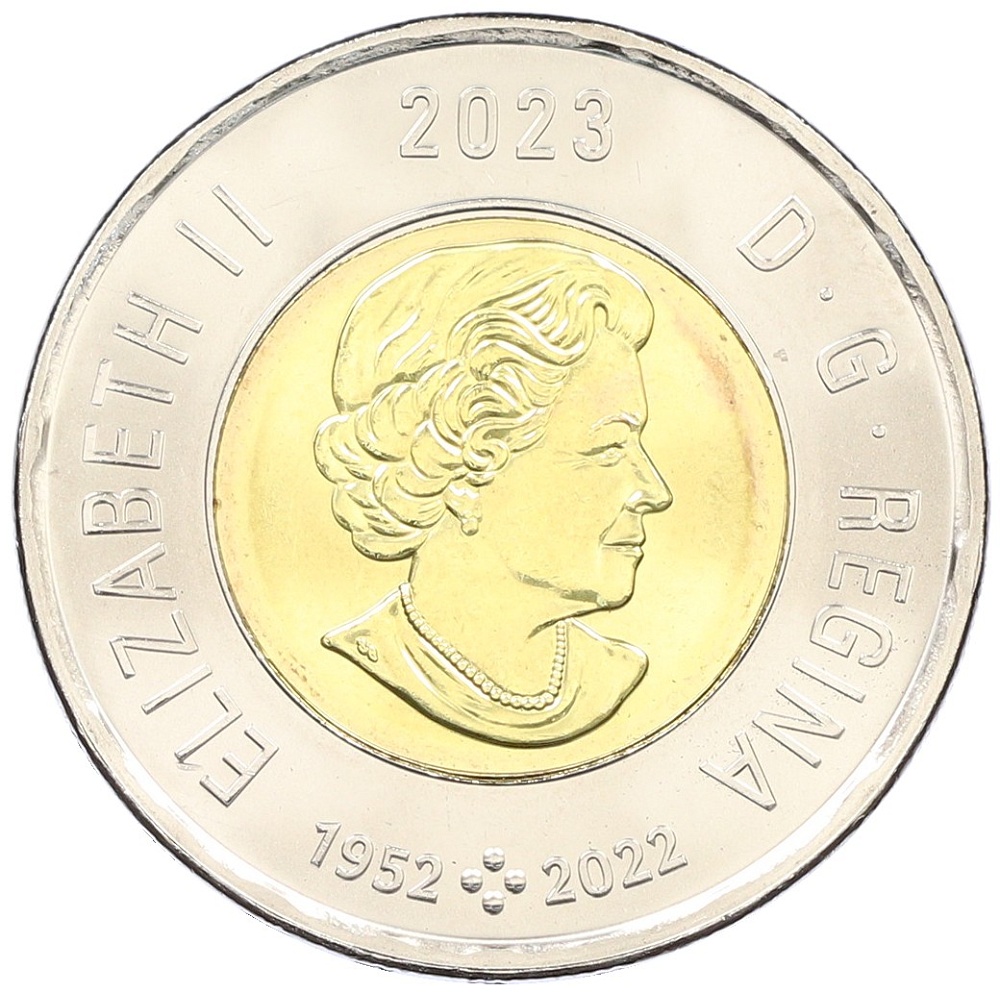 2 доллара 2023 года Канада «100 лет со дня рождения Жан-Поля Риопеля» — Фото №2