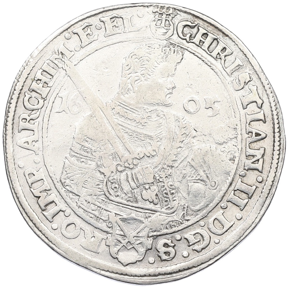 1 талер 1605 года Саксония (Кристиан II) — Фото №1