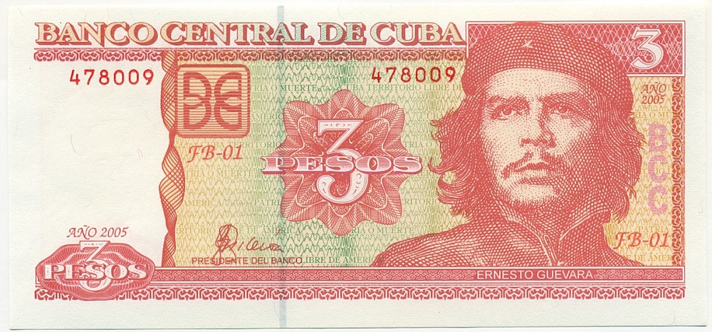 3 песо 2005 года Куба — Фото №1