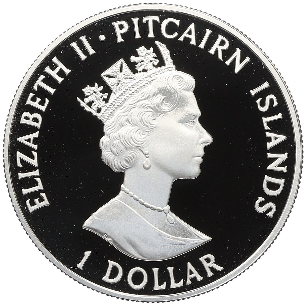 1 доллар 1989 года Острова Питкэрн «200 лет HMAV Bounty» — Фото №2