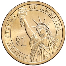 1 доллар 2012 года Р США «21-й президент США Честер Артур» — Фото №2