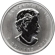 5 долларов 2011 года Канада «Канадская Фауна — Гризли» — Фото №2