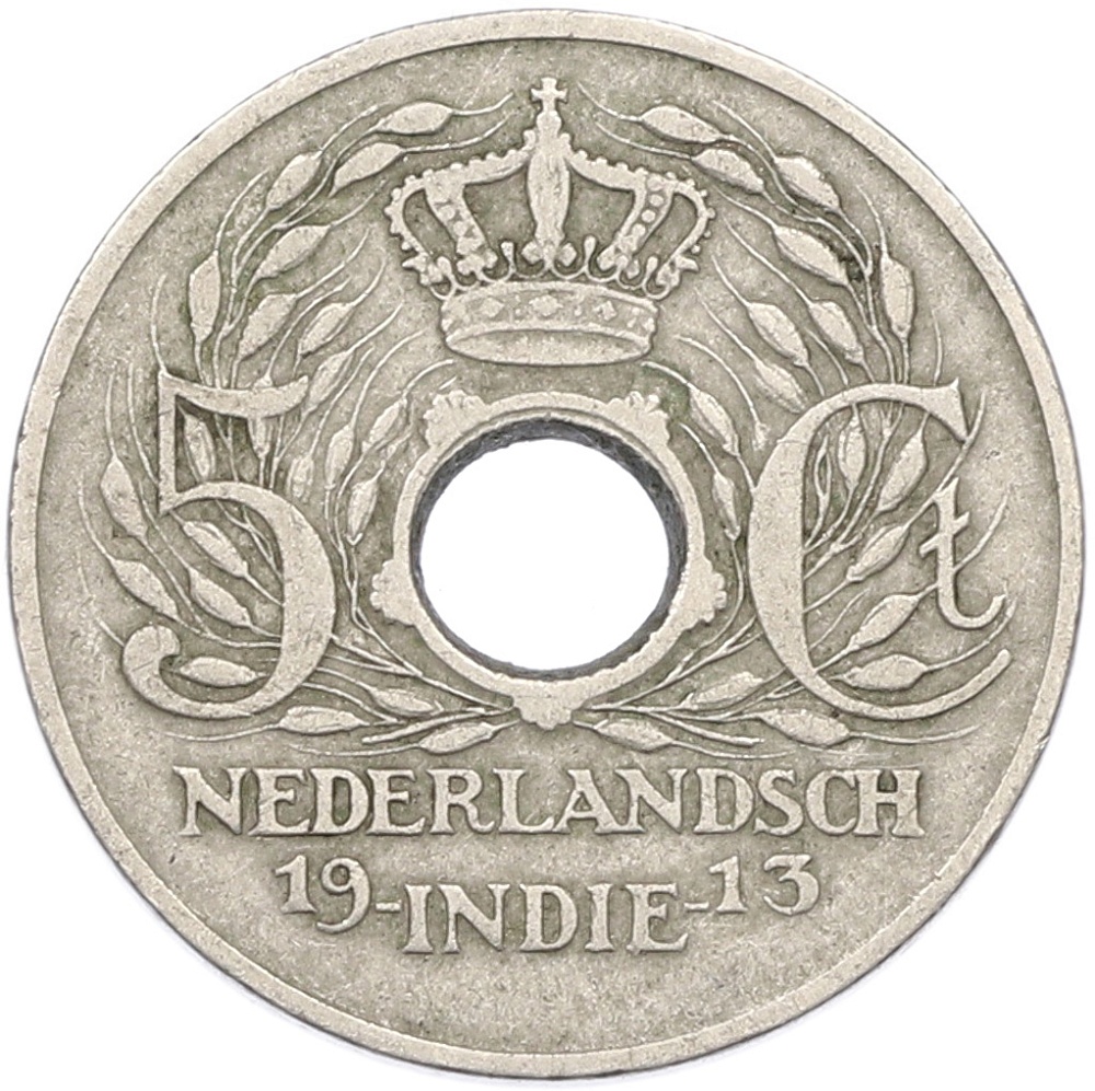 5 центов 1913 года Голландская Ост-Индия — Фото №1