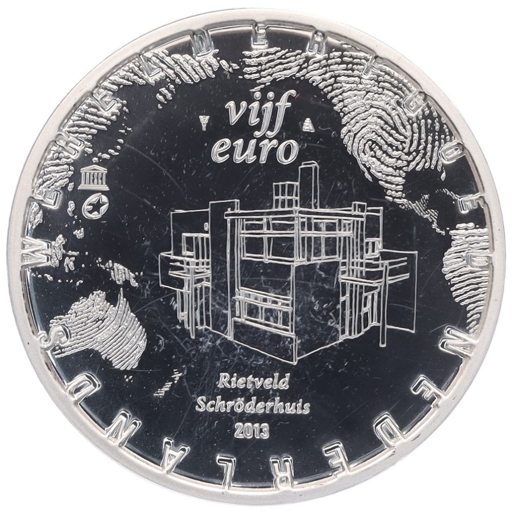 5 евро 2013 года Нидерланды «Дом Шредера» — Фото №1