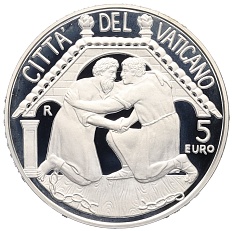 5 евро 2015 года Ватикан «Всемирный день мира» — Фото №1