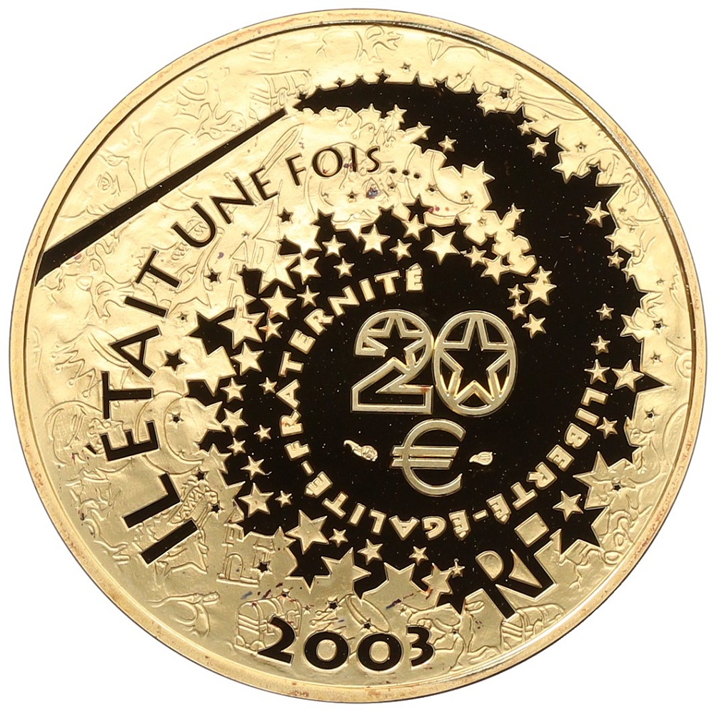 20 евро 2003 года Франция «Персонажи сказок — Алиса в Стране чудес» — Фото №2