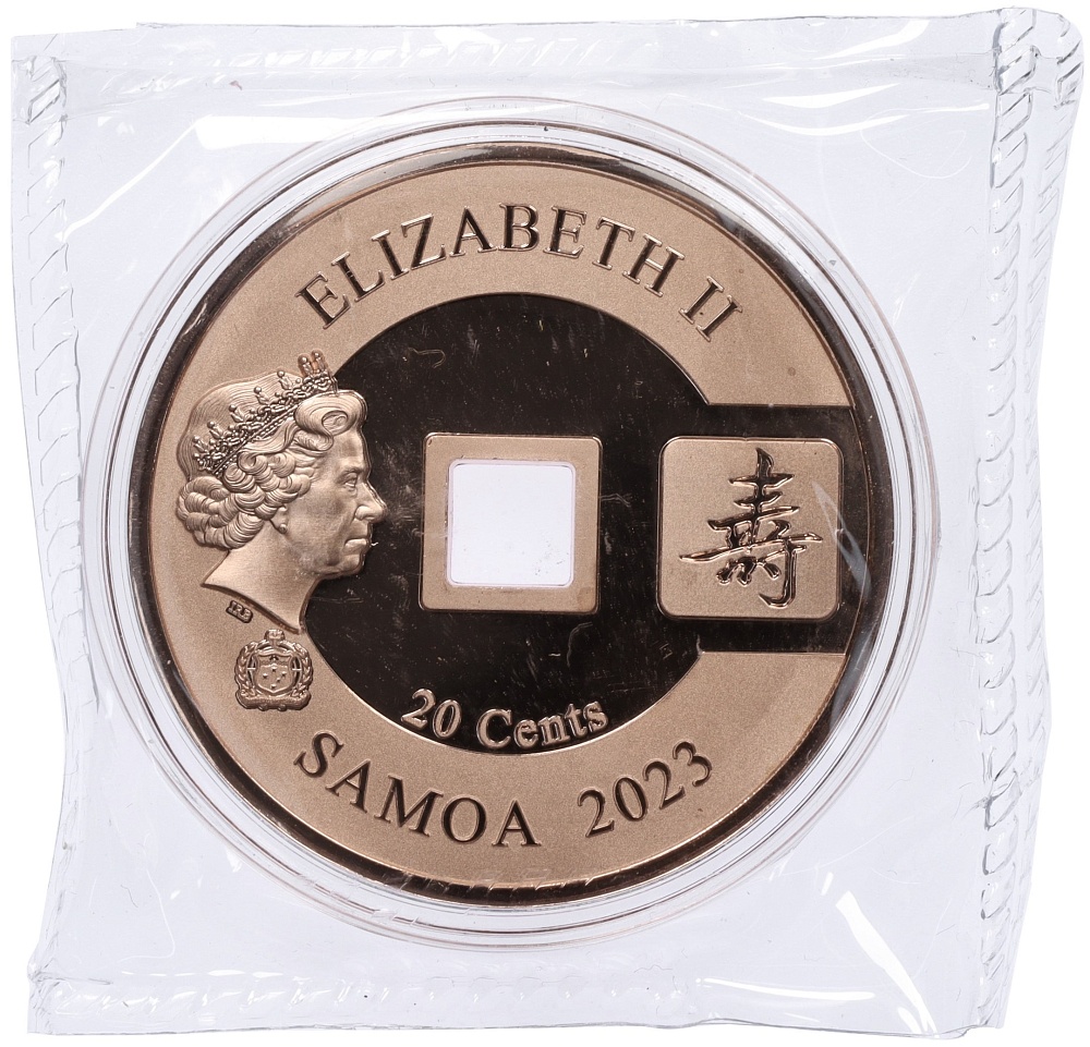 20 центов 2023 года Самоа «Все идет хорошо — Долголетие (Журавли)» — Фото №2