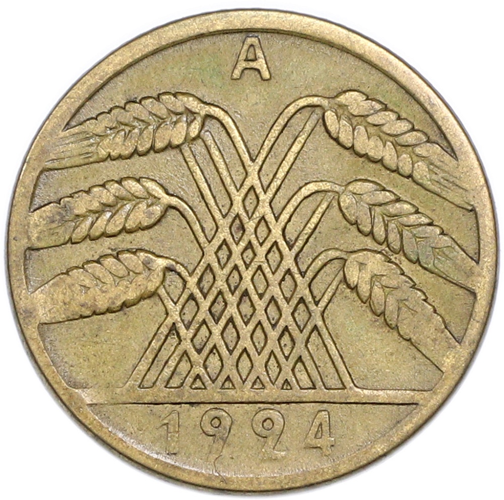 10 рентенпфеннигов 1924 года A Германия — Фото №1