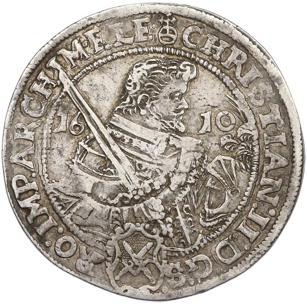 1 талер 1610 года Саксония — Кристиан II — Фото №1