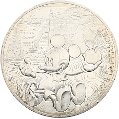 10 евро 2018 года Франция «Микки Маус и Франция — Этрета» — Фото №1