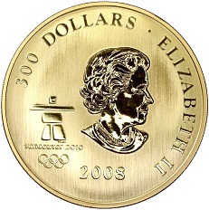 300 долларов 2008 года Канада «XXI зимние Олимпийские Игры 2010 в Ванкувере — Соревнования» — Фото №2