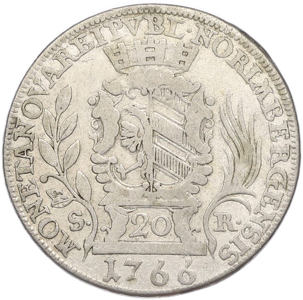 20 крейцеров 1766 года Нюрнберг — Фото №1