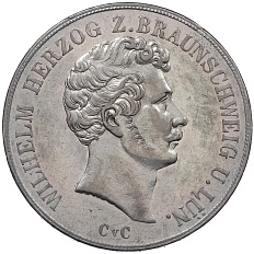 2 талера 1850 года Брауншвейг — Фото №1