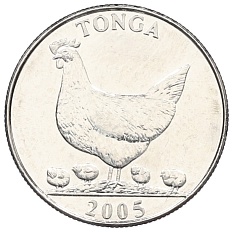 5 сенити 2005 года Тонга — Фото №1