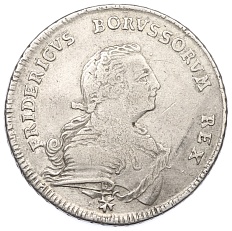 1/2 талера 1750 года Пруссия — Фото №2