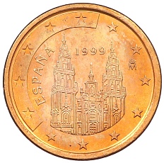 5 евроцентов 1999 года Испания — Фото №1