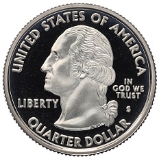 1/4 доллара (25 центов) 2002 года S США «Штаты и территории — Огайо» — Фото №2