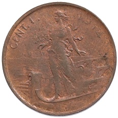 1 чентезимо 1914 года Италия — Фото №1