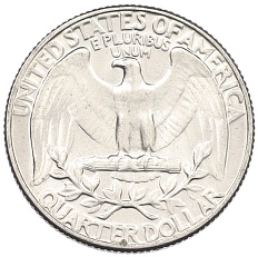 1/4 доллара (25 центов) 1967 года США — Фото №2