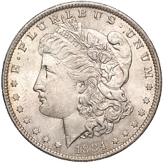 1 доллар 1884 года О США — Фото №1
