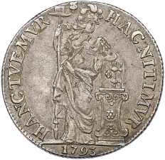 3 гульдена 1793 года Голландская республика — провинция Утрехт — Фото №1