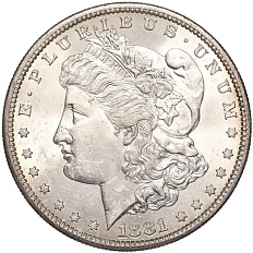 1 доллар 1881 года S США — Фото №1