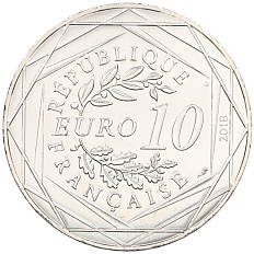 10 евро 2018 года Франция «Микки Маус и Франция — Аббатство Мон-Сен-Мишель» — Фото №2