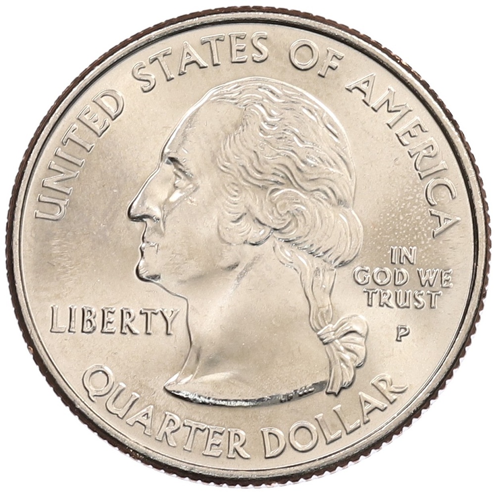 1/4 доллара (25 центов) 2002 года P США «Штаты и территории — Миссисипи» — Фото №2