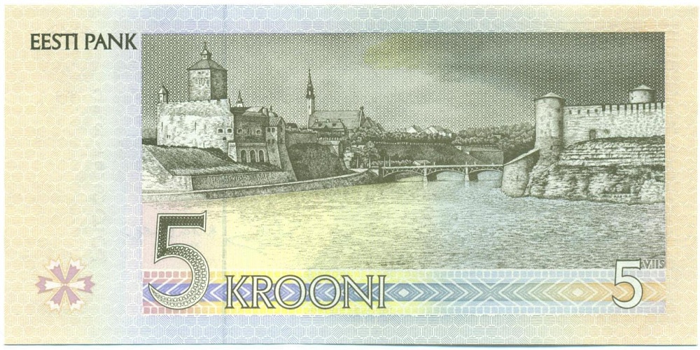5 крон 1994 года Эстония — Фото №2