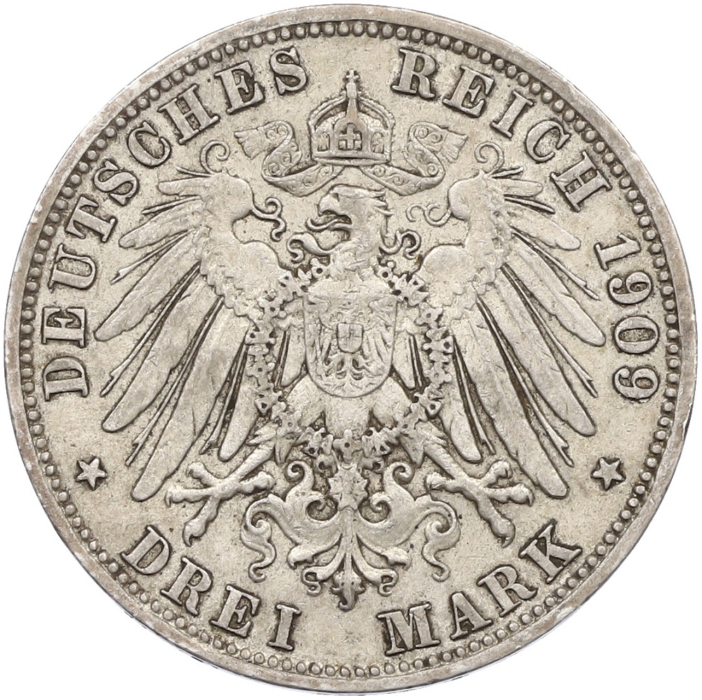 3 марки 1909 года Германия (Бавария) — Фото №2