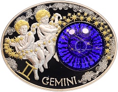 10 денаров 2015 года Македония «Знаки зодиака — Близнецы» — Фото №1