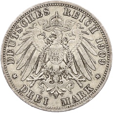 3 марки 1909 года Германия (Бавария) — Фото №2