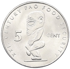 5 центов 2000 года Острова Кука «ФАО» — Фото №1