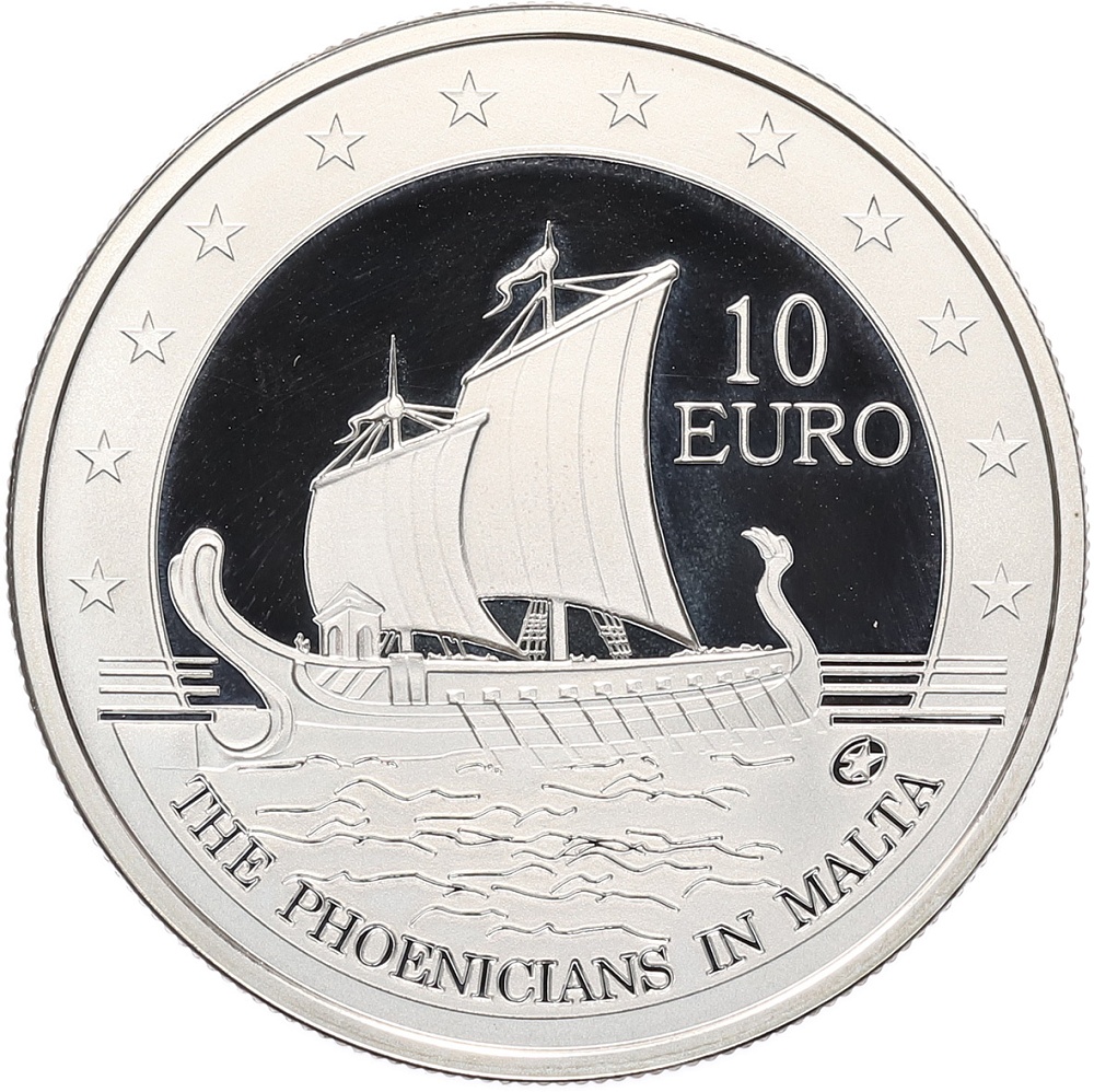 10 евро 2011 года Мальта «Финикийцы на Мальте» — Фото №1