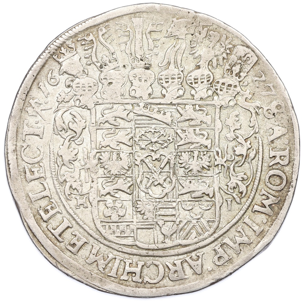 1 талер 1627 года Саксония (Альбертинская линия) — Фото №2