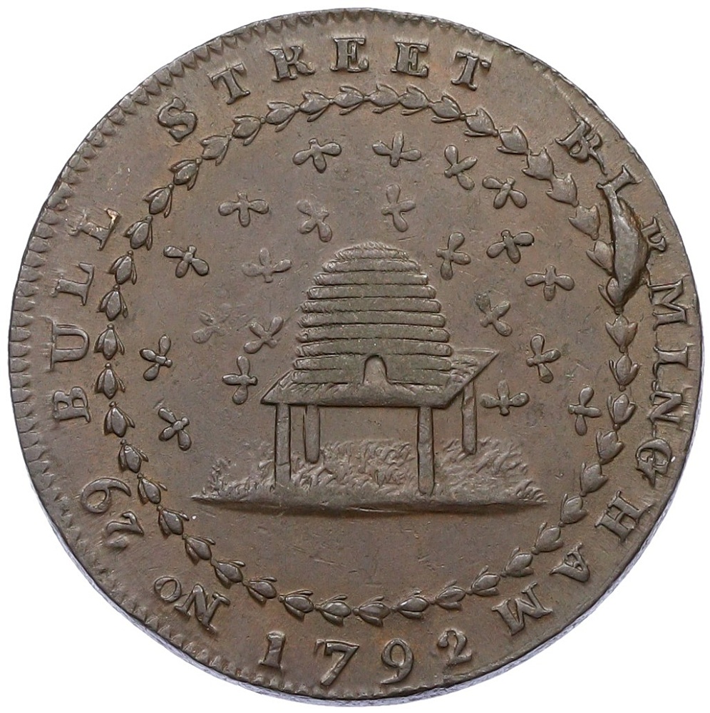 Токен 1/2 пенни 1792 года Великобритания — Ноттингемшир (Donald and Co) — Фото №1