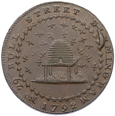 Токен 1/2 пенни 1792 года Великобритания — Ноттингемшир (Donald and Co) — Фото №1