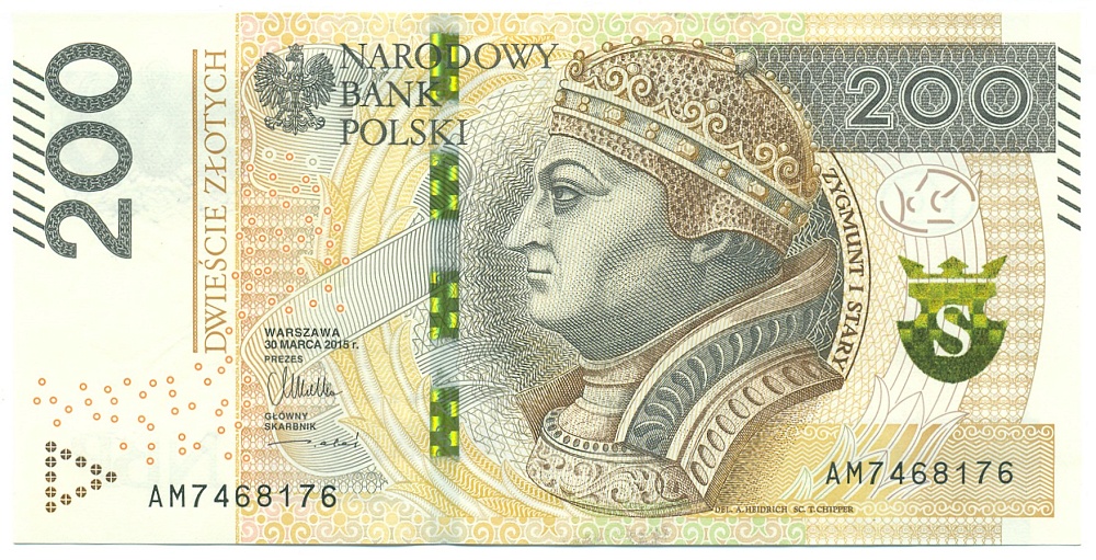 200 злотых 2015 года Польша — Фото №1