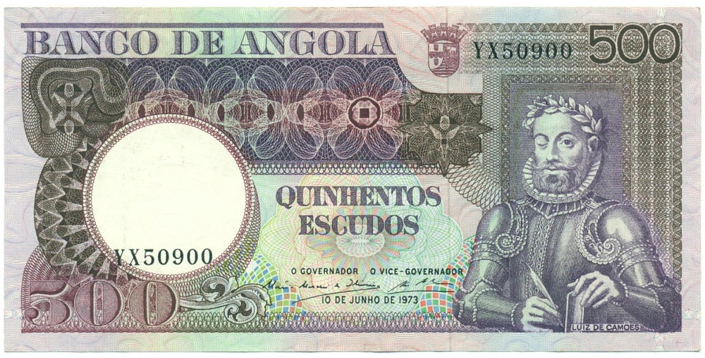 500 эскудо 1973 года Ангола — Фото №1