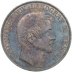 1 союзный таллер 1860 года Гессен-Гомбург — Фото №1