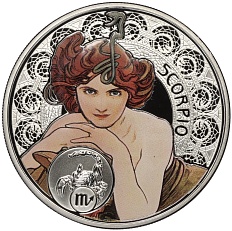 1 доллар 2011 года Ниуэ «Знаки зодиака — Скорпион» — Фото №1