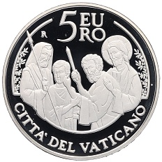 5 евро 2017 года Ватикан «Всемирный день молодежи» — Фото №1