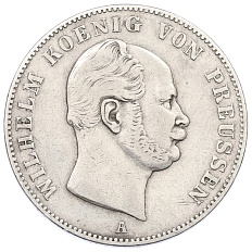 1 талер 1861 года Пруссия «Горный талер» — Фото №2