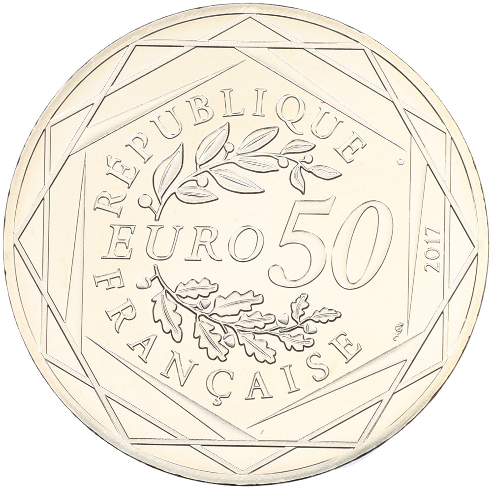 50 евро 2017 года Франция «Франция Жана-Поля Готье — Курица» (Цветное покрытие) — Фото №2