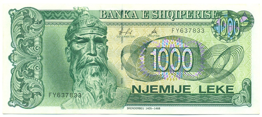 1000 лек 1996 года Албания — Фото №1