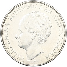 2 1/2 гульдена 1939 года Нидерланды — Фото №2