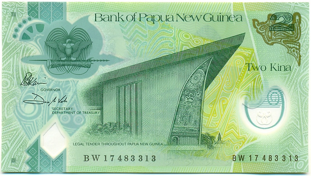 2 кина 2017 года Папуа — Новая Гвинея — Фото №1