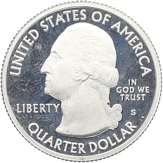 1/4 доллара (25 центов) 2014 года S США «Национальные парки — №24 Национальный парк Грейт-Санд-Дьюнс» — Фото №2